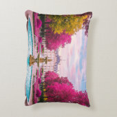 Ruby Bloom Retreat - Botanischer Brunnen Dekokissen (Rückseite(Vertikal))