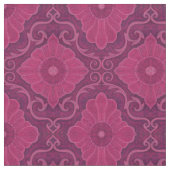 "Ruby Blume" bohemiisches arabesque Muster Stoff (Nahaufnahme)