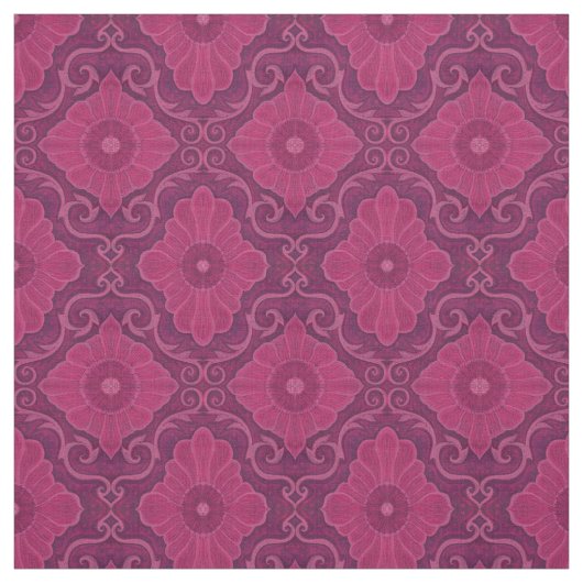 "Ruby Blume" bohemiisches arabesque Muster Stoff (Muster)