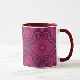 "Ruby Blume" bohemiisches arabesque Muster Tasse