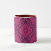 "Ruby Blume" bohemiisches arabesque Muster Tasse (Zentrum)
