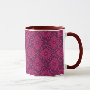 "Ruby Blume" bohemiisches arabesque Muster Tasse