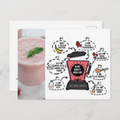 Ruby Boost Smoothie Rezept Postkarte (Vorne/Hinten)