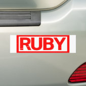 Ruby Briefmarke Autoaufkleber (Auf Auto)