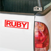 Ruby Briefmarke Autoaufkleber (Auf Lkw)