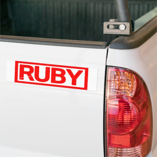 Ruby Briefmarke Autoaufkleber (Auf Lkw)