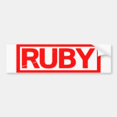 Ruby Briefmarke Autoaufkleber (Vorne)