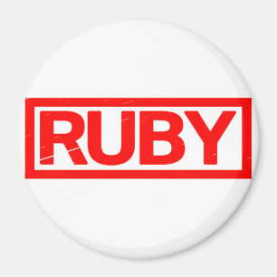 Ruby Briefmarke Magnet