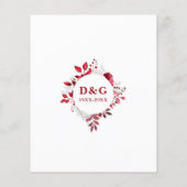 Ruby Budget 40. Hochzeitstag Blumenladen (Rückseite)