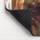 Ruby Cavalier Dog Art Mouse Pad Mousepad (Ecke)