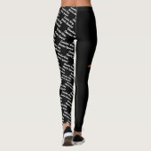 Ruby Cavalier Dog & Dog's Name and Breed Leggings (Rückseite)