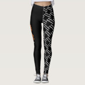 Ruby Cavalier Dog & Dog's Name and Breed Leggings (Vorderseite)