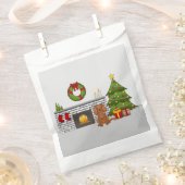 Ruby Cavalier Dog in einem Weihnachtszimmer Geschenktütchen (Ausgeschnitten)
