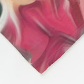 'Ruby' Cavalier-Hund Kunst Fleece-Decke Klein Fleecedecke (Ecke)