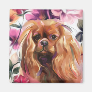 'Ruby' Cavalier Hundekunstmagnet Magnet