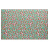 Ruby Cavalier kc Spanischer Hund Vintage Blüten Stoff (Fat Quarter (45,7 x 55,9 cm))