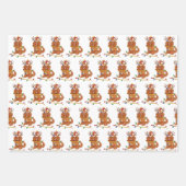 Ruby Cavalier King Charles Christmas Holiday  Geschenkpapier Set (Vorderseite 3)