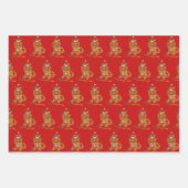 Ruby Cavalier King Charles Christmas Holiday  Geschenkpapier Set (Vorderseite 2)