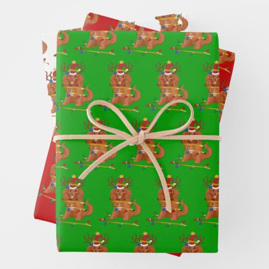 Ruby Cavalier King Charles Christmas Holiday Geschenkpapier Set (Beispiel)