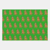 Ruby Cavalier King Charles Christmas Holiday  Geschenkpapier Set (Vorderseite)