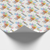 Ruby Cavalier King Charles Spaniel Birthday Geschenkpapier (Ecke)