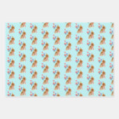 Ruby Cavalier King Charles Spaniel Birthday Geschenkpapier Set (Vorderseite 2)