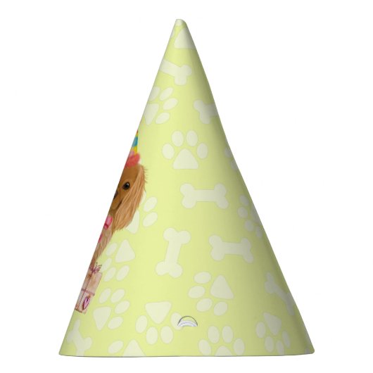 Ruby Cavalier King Charles Spaniel Birthday   Partyhütchen (Rechts)