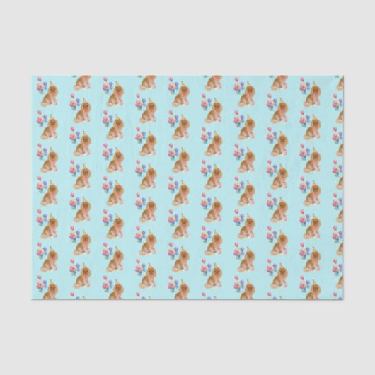 Ruby Cavalier King Charles Spaniel Birthday    Seidenpapier (Vorderseite)