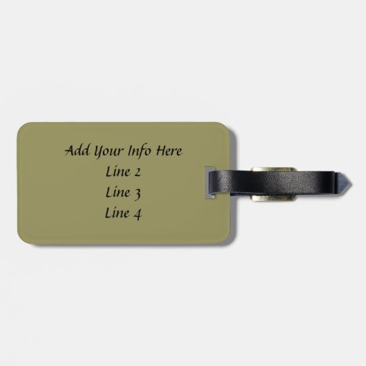 Ruby Cavalier King Charles Spaniel Dog Gepäckanhänger (Rückseite horizontal)