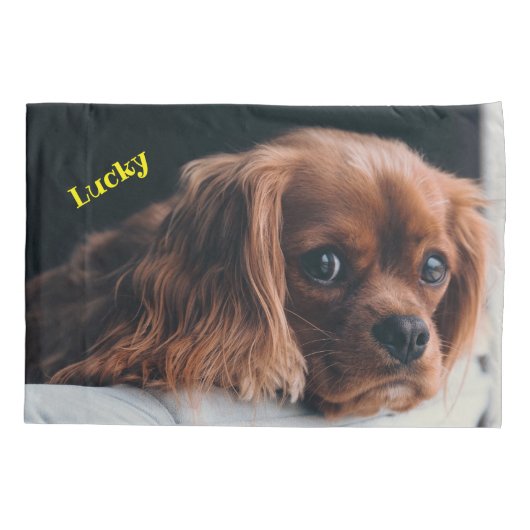 Ruby Cavalier King Charles Spaniel Dog Kissenbezug (Rückseite)