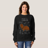 Ruby Cavalier King Charles Spaniel Dog Mama Funny Sweatshirt (Vorne ganz)
