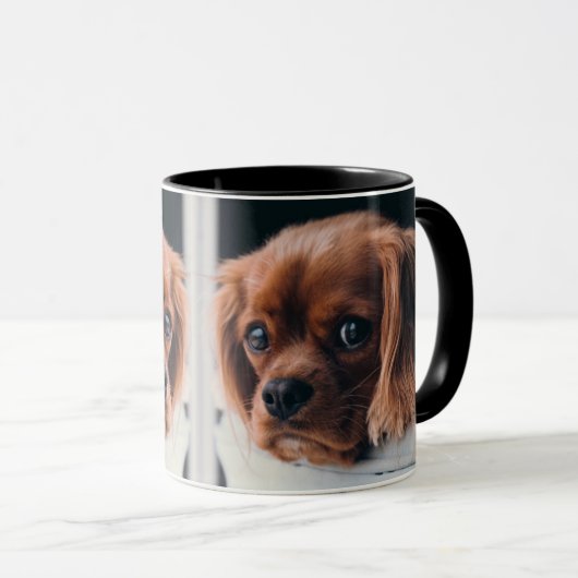 Ruby Cavalier King Charles Spaniel Dog Mirrored Tasse (VorderseiteRechts)