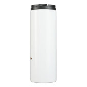 Ruby Cavalier King Charles Spaniel Dog & Name Thermosbecher (Rückseite)