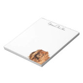 Ruby Cavalier King Charles Spaniel Dog Notizblock (Rotiert)