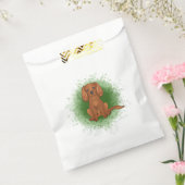 Ruby Cavalier King Charles Spaniel Dog On Green Geschenktütchen (Versiegelt)