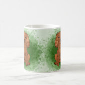 Ruby Cavalier King Charles Spaniel Dog On Green Kaffeetasse (Mittel)