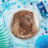Ruby Cavalier King Charles Spaniel Dog Pappteller (Party)