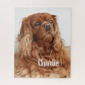 Ruby Cavalier King Charles Spaniel Dog Puzzle (Vertikal)