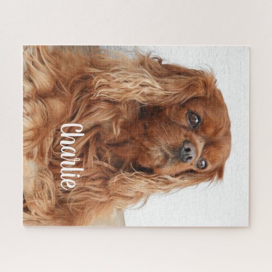 Ruby Cavalier King Charles Spaniel Dog Puzzle (Horizontal)
