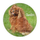 Ruby Cavalier King Charles Spaniel Dog Schneidebrett (Vorderseite)