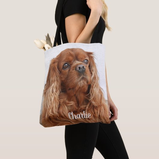 Ruby Cavalier King Charles Spaniel Dog Tasche (Von Nahem)