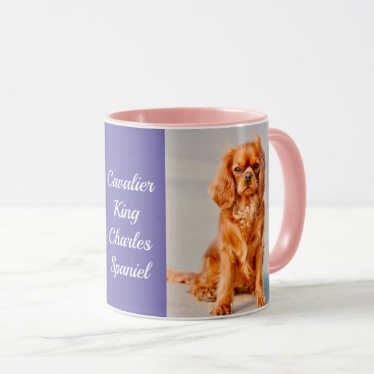 Ruby Cavalier King Charles Spaniel Dog Tasse (VorderseiteRechts)