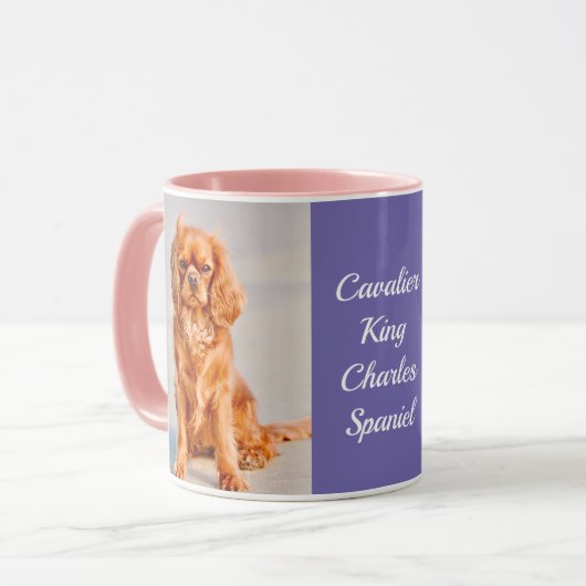 Ruby Cavalier King Charles Spaniel Dog Tasse (Vorderseite Links)