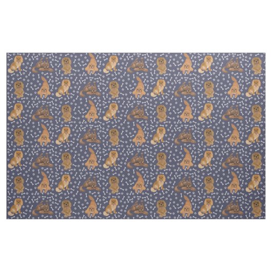 Ruby Cavalier King Charles Spaniel Fabric Stoff (Fat Quarter (45,7 x 55,9 cm))