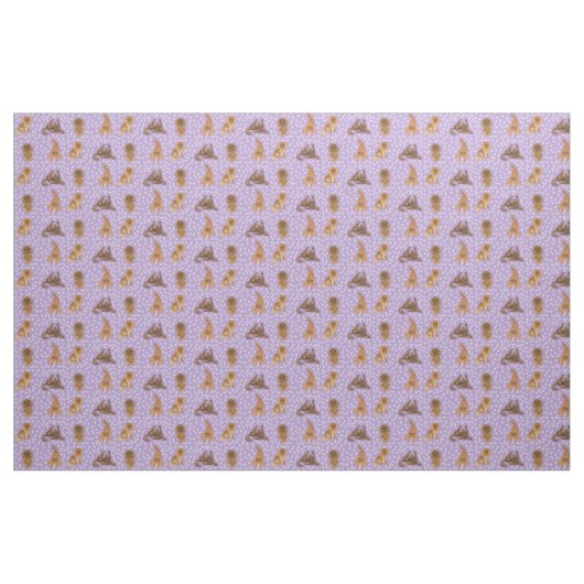 Ruby Cavalier King Charles Spaniel Fabric Stoff (Yard (91,4 cm))