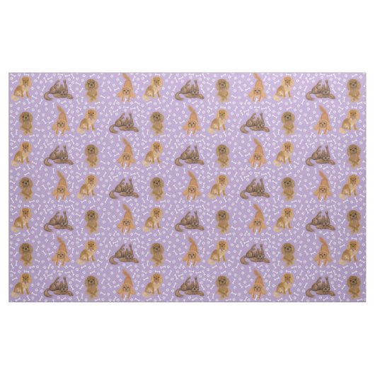 Ruby Cavalier King Charles Spaniel Fabric Stoff (Fat Quarter (45,7 x 55,9 cm))