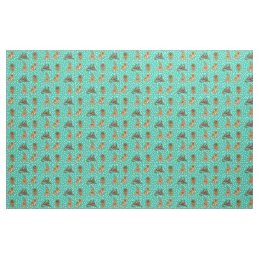 Ruby Cavalier King Charles Spaniel Fabric Stoff (Yard (91,4 cm))