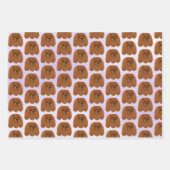 Ruby Cavalier King Charles Spaniel Geschenk Geschenkpapier Set (Vorderseite 2)