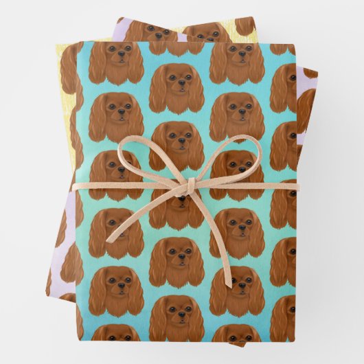 Ruby Cavalier King Charles Spaniel Geschenk Geschenkpapier Set (Beispiel)