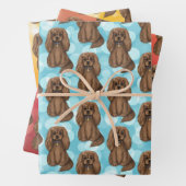Ruby Cavalier King Charles Spaniel   Geschenkpapier Set (Beispiel)